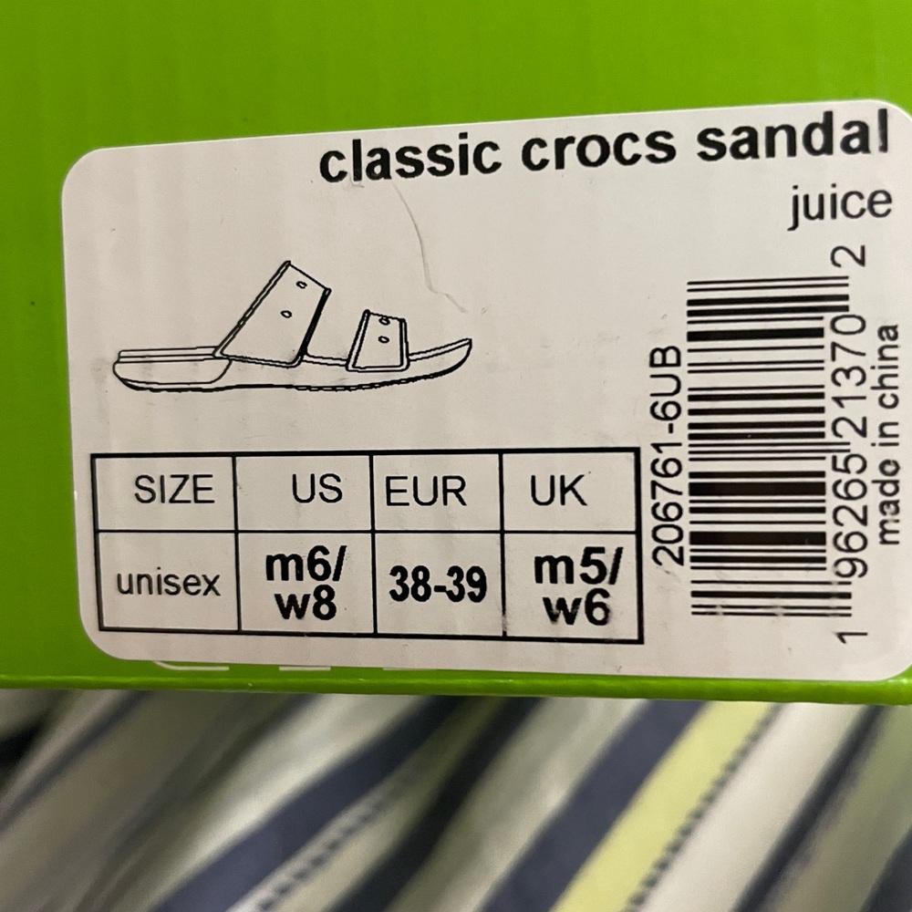 Brand New Pink Crocs Slippers for Women Size 8
